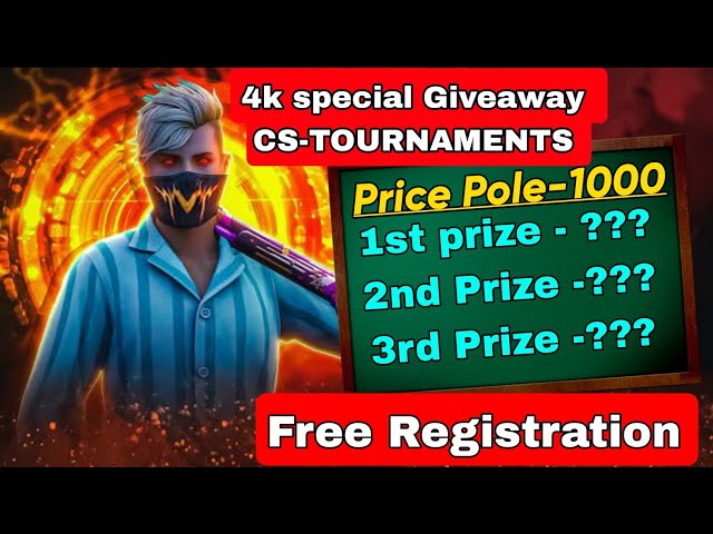 4K SPECIAL GIVEAWAY 🥳 PRIZE POOL [1000] RUPEES- CS- TOURNAMENT GIVEAWAY 🤗 #giveaway #4k