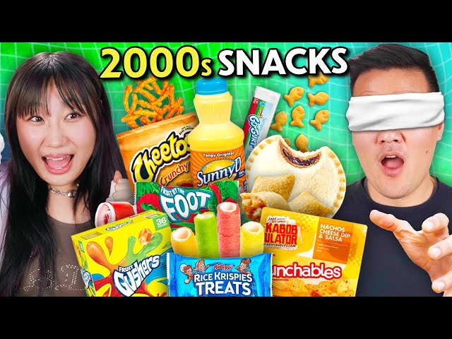 Guess The 2000s Iconic Snack While Blindfolded! | React