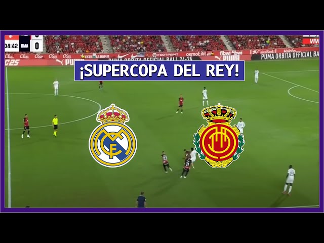 🔴 REAL MADRID vs MALLORCA EN VIVO ⚽ JUEGA MBAPPE - SUPERCOPA  ESPAÑA (SEMIFINAL) AGUARDA BARCELONA