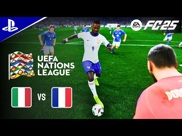 FC 25- ITALY vs FRANCE - UEFA Nations League Full Match | PS5 4K60