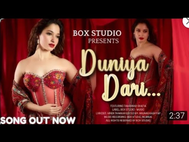 Tamanna Bhatia New Song | 'Duniyadari' | New Hindi Song 2025 | Bollywood Latest Hit Songs 2025