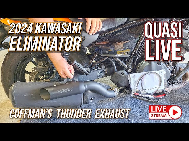 QuasiLive - Kawasaki Eliminator Coffman's Thunder exhaust install