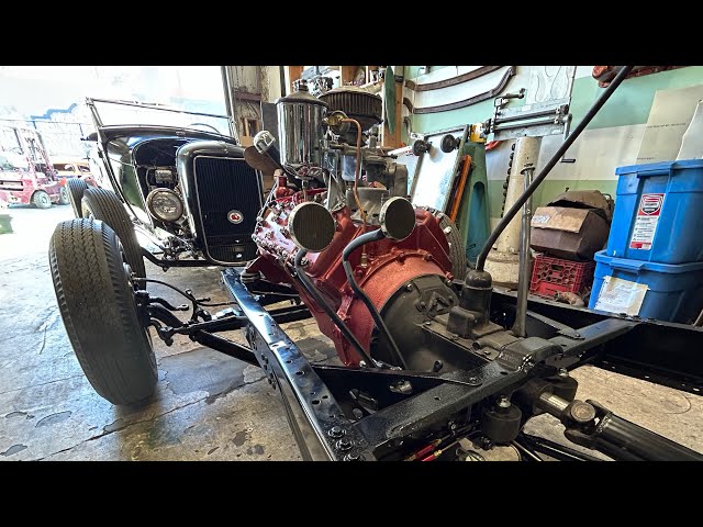 32 Ford Pedal Assembly, Hydraulic Brakes, Clutch Linkage, Plug Wires and more! Part 17