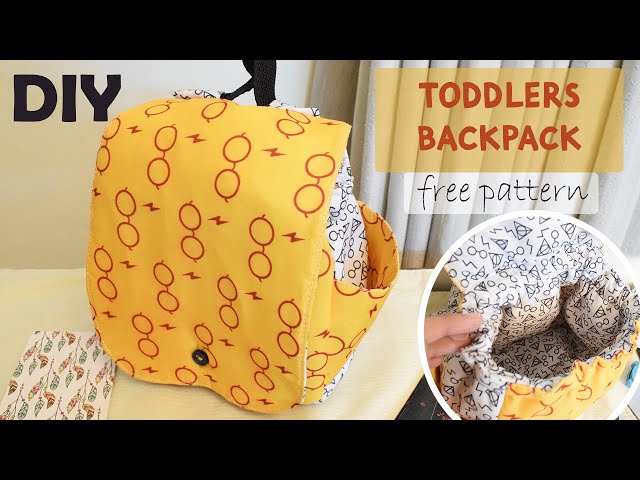 DIY Backpack Tutorial | Backpack for toddlers | Free Pattern and Measurements | Sewing tutorial