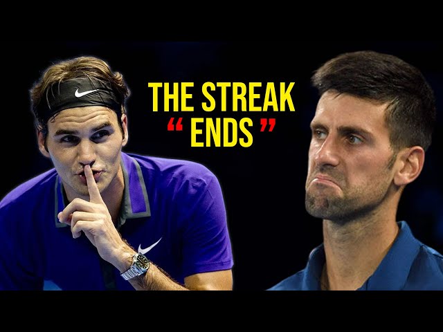 3 Times Federer ENDED Djokovic's Legendary Streaks | Brutal Attacking Tennis