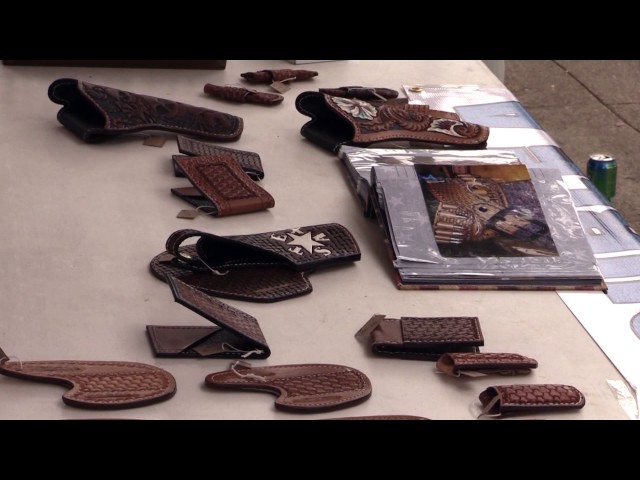 Scenes from Bootfest: Leather Crafting