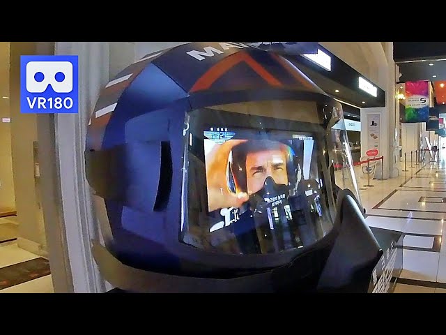 3D VR 180 4K Top Gun Maverick Tom Cruse's Flying Helmet Style Movie Theater Showcase