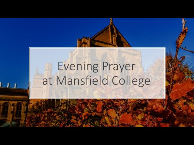 Mansfield Chapel Evening Prayer 3 March