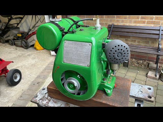 Villiers Mk12 hs stationary engine with reduction gearbox project it runs part 6