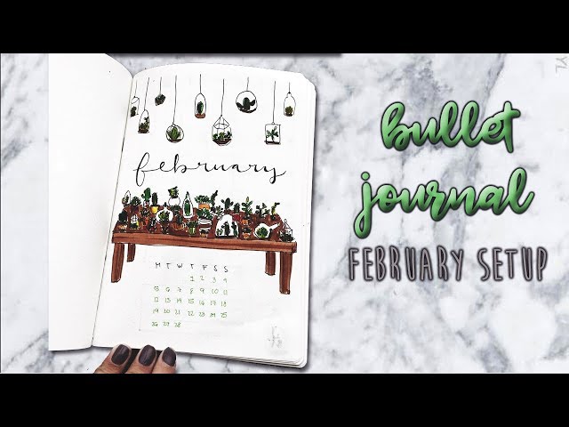 Bullet Journal - February Setup