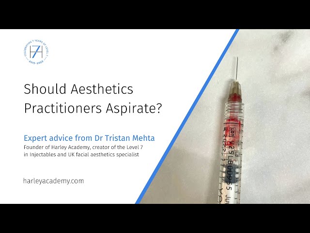 Should Aesthetics Practitioners Aspirate? Dr Tristan Mehta Explains | Harley Academy