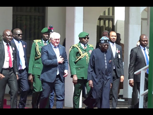 President Tinubu welcomes German President to Aso Rock