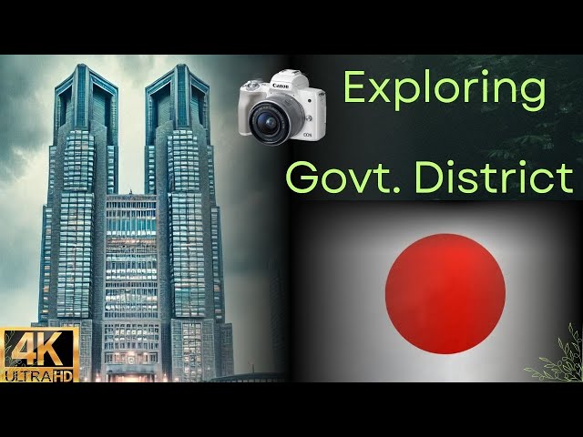 ☂️ Exploring Tokyo Govt. building in a relaxing rainy day | 4K walking tour ☔