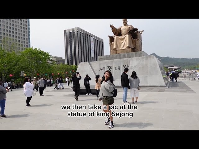 Exploring Gwanghwamun plaza, part 1 of Seoul festa.