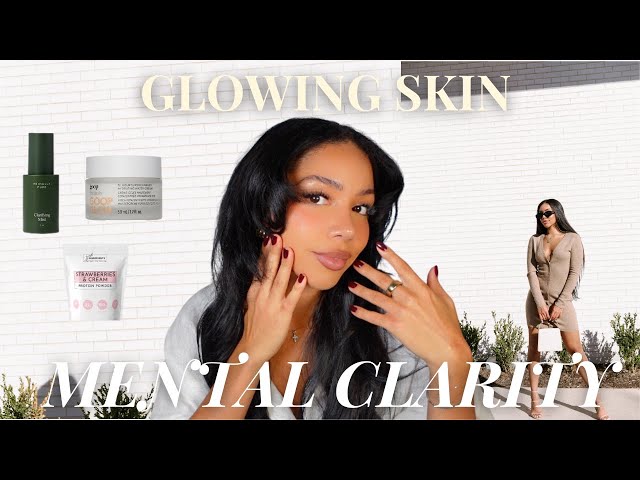 MORNING ROUTINE FOR GLOWING SKIN & MENTAL CLARITY | products + actions