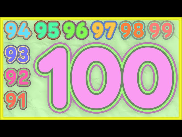 Count to 100 | Simple Big Numbers | Learn Counting to 100