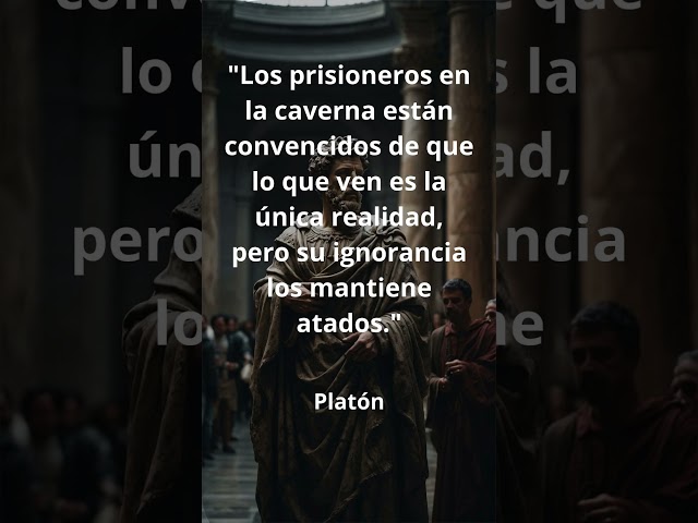 "Ignorancia en la caverna" | Platón #youtubeshorts #estoicismo #filosofia #letras #shorts