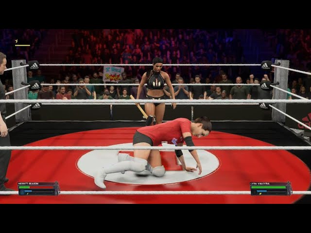 WWE 2K23 Merritt Beason Nebraska Husker Volleyball vs Lyra Valkyria WWE #huskers #nebraska #wwe