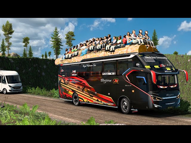 Overloaded Bus on a Mountain Road: The Risks & Consequences - Euro Truck Simulator 2