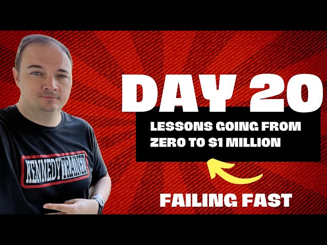 DAY 20 - The Journey from ZERO to $1M Continues - Fallin' Off the Wagon