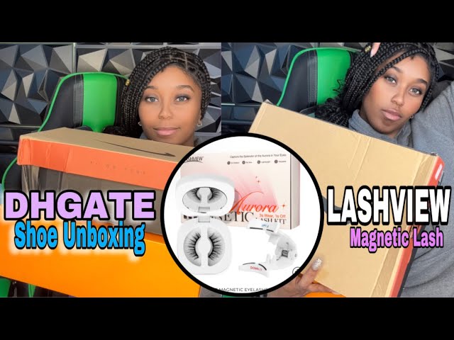 Lashview Magnetic Lash Install & DHGate Shoe Unboxing – Honest Review!