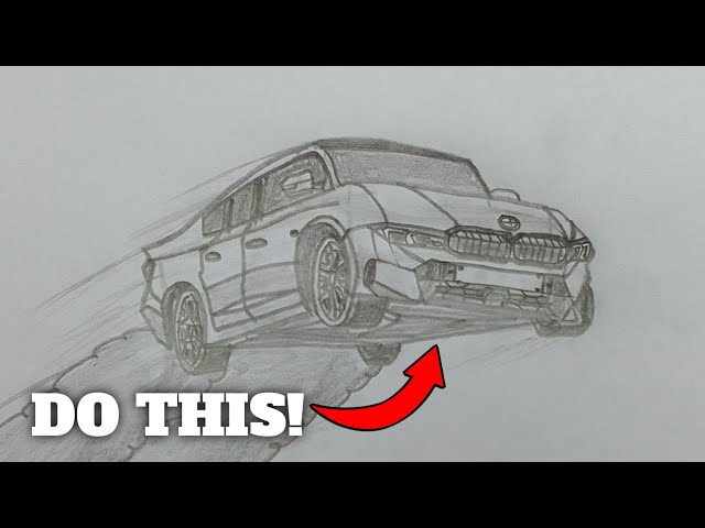 How to Draw BMW Sports Car - Easy & Realistic Supercar