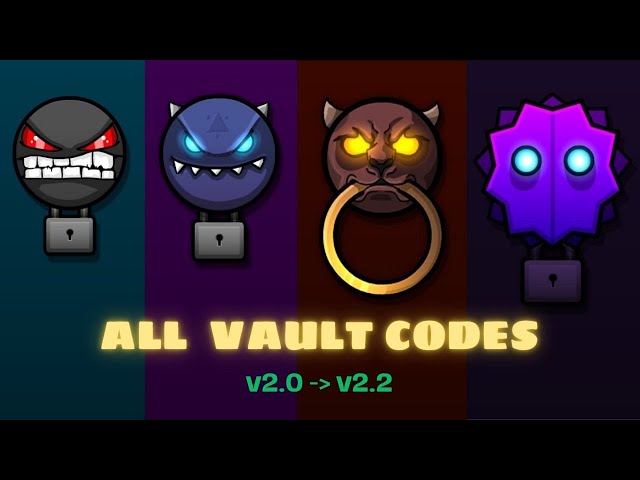 All vault codes in Geometry Dash (v2.0 - v2.207)