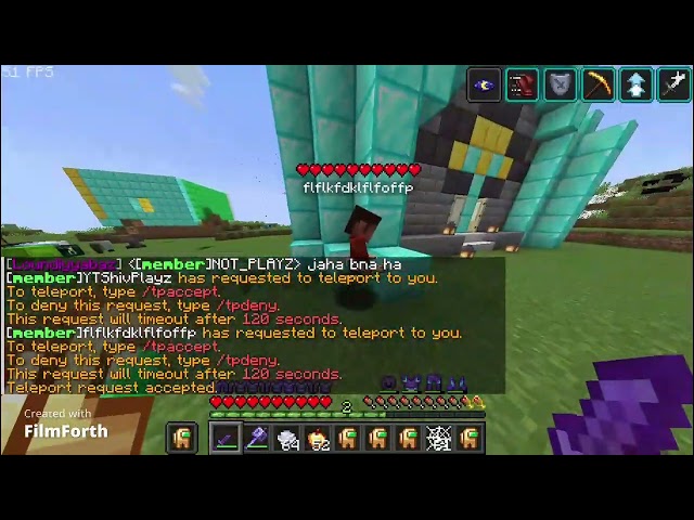 MINECRAFT 1VS1 WITH NEW PLAYER #minecraftminecraftminecraft