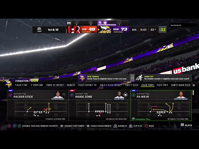 Bengals vs Vikings