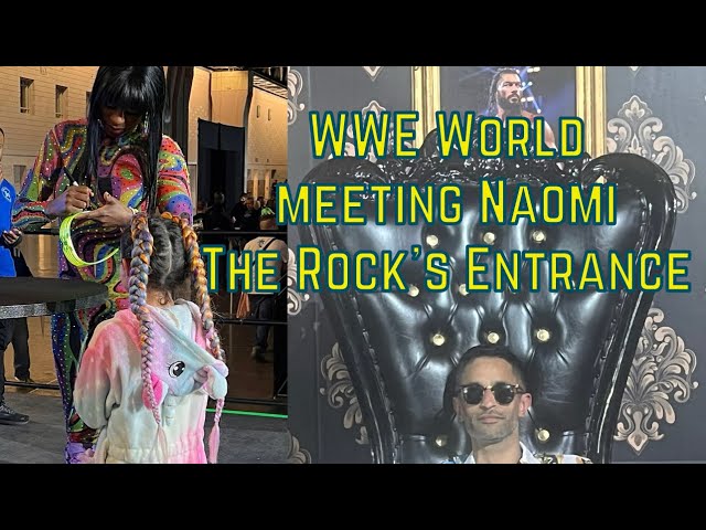 WWE World! Talia meets Naomi, we see Seth Rollins and The Final Boss The Rock Entrance!