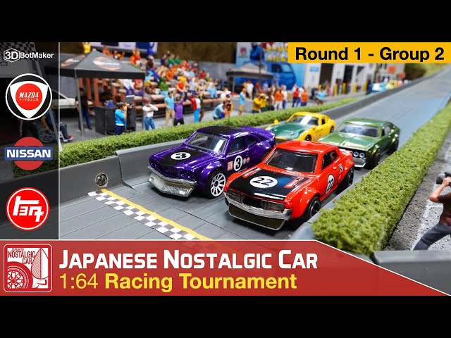 Japanese Nostalgic Car Tournament (Round 1 Group 2) JDM Diecast Racing