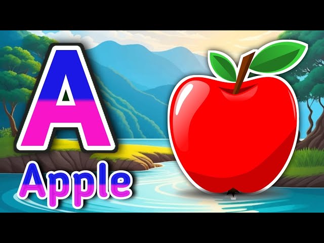 Phonics Song 2 with TWO Words in 3D - A For Airplane - ABC Alphabet Songs with Sounds for Children