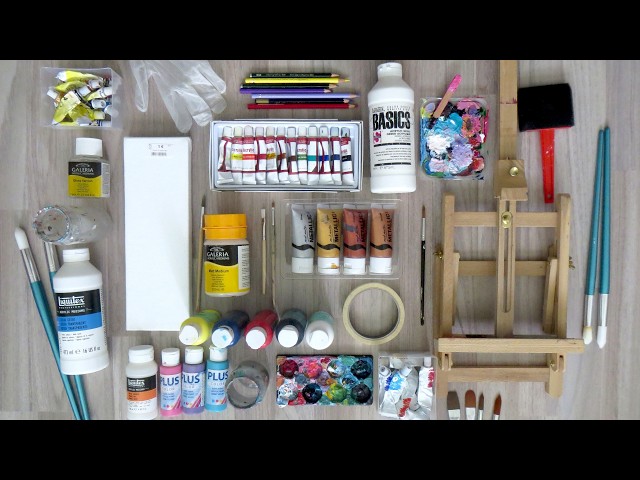 All My Acrylic Painting Supplies & How I Use Them