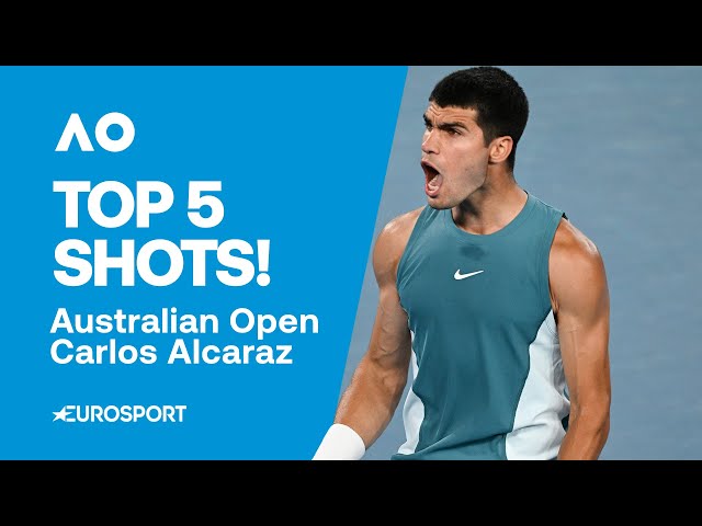 Top 5 Shots: Carlos Alcaraz Future G.O.A.T 🔥 | Australian Open 2025 Highlights 🇦🇺