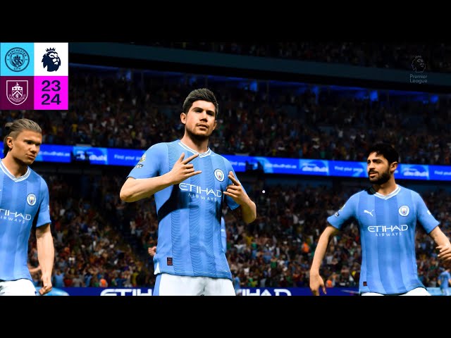 EA SPORTS FC 24_ Manchester City Vs. Burnley - Premier League 23/24 Full Match at Etihad |PS5™[4K60]