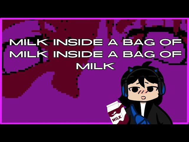 Milk inside a bag of milk inside a bag of milk