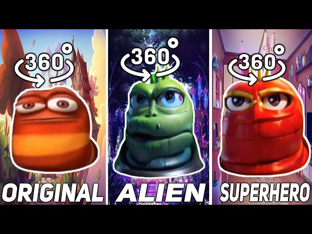 360°VR oi oi oi Red Larva Original VS Alien VS Superhero