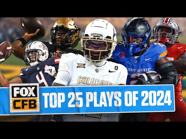 Top 25 Plays of 2024 College Football Season on FOX | FOX College Football