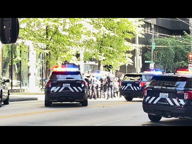 Police activity in Seattle