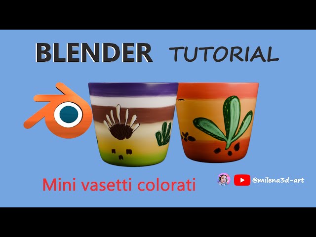 Blender tutorial_mini vasi_texture in Procreate