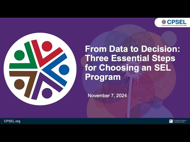 From Data to Decision: Three Essential Steps for Choosing an SEL Program