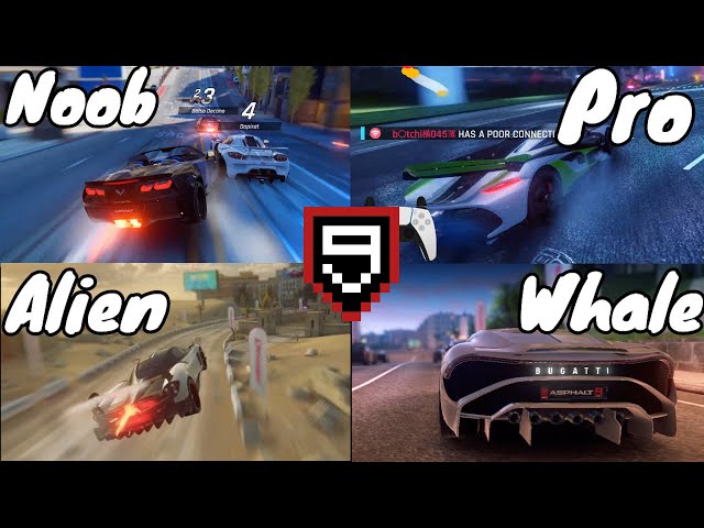 ASPHALT 9 LEGENDS - NOOB VS PRO VS ALIEN VS WHALE PT - 10