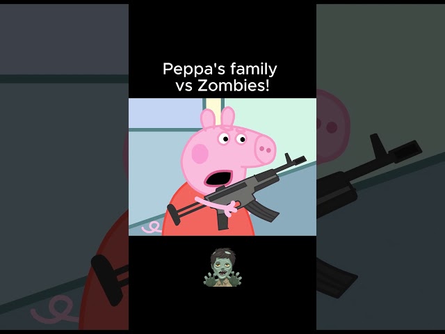 Peppa Pig's Family vs Zombie Apocalypse 🧟 #peppapig #minecraft #animation