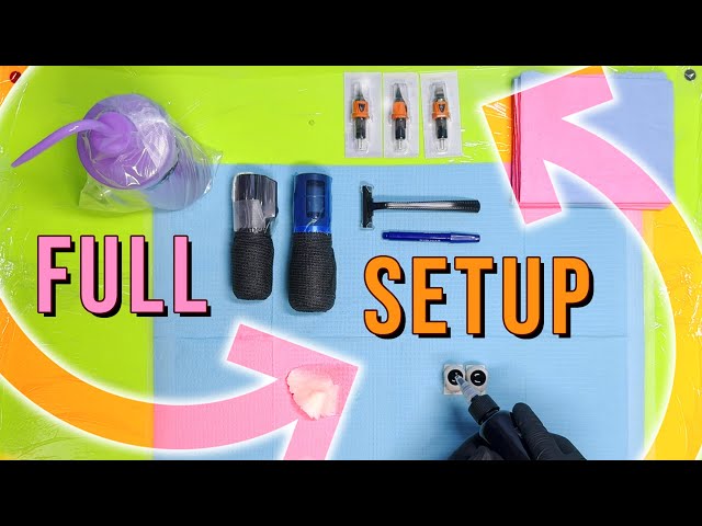 HOW I SETUP MY TATTOO STATION (FULL VIDEO)