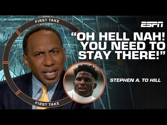 YOU NEED TO STAY THERE! 🗣️ - Stephen A. is FURIOUS Tyreek Hill wants out from Dolphins | First Take