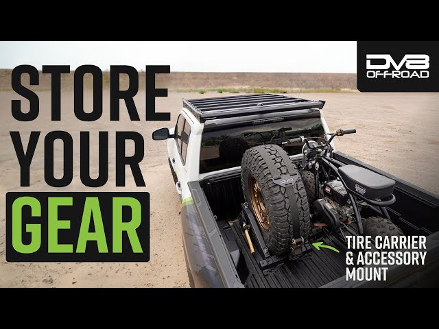 Truck Bed Universal Tire Carrier & Accessory Mount | DV8 Offroad