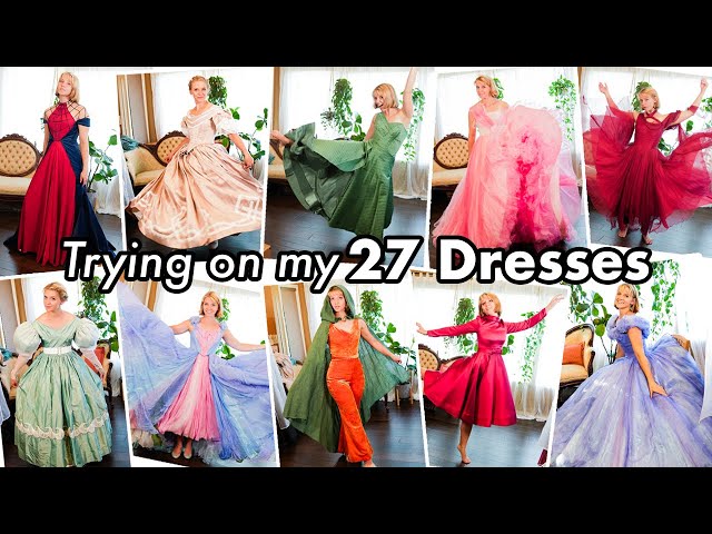 27 Dresses Later... trying on all the costumes I've MADE!