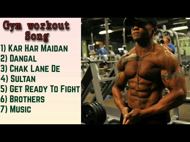 Workout song top6,gym song,kar har maidan fate ,2019top6 workout song, motivational song,gym song