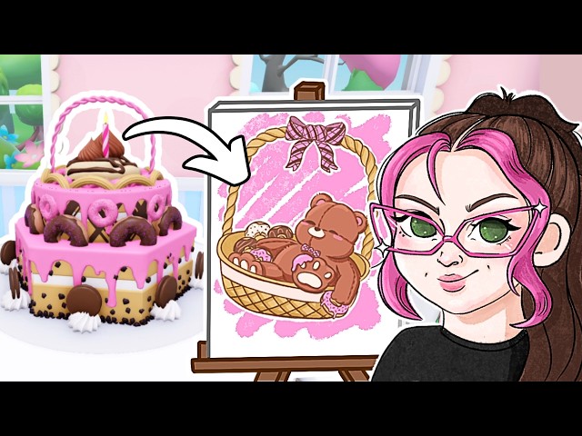 Drawing Characters from Cake! Roblox Cake Off