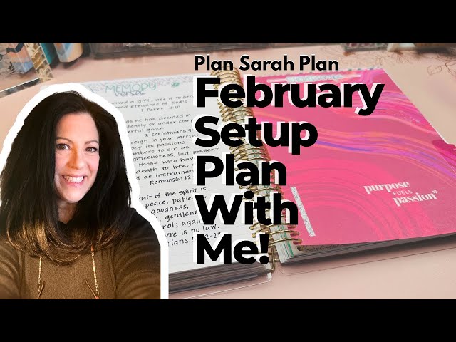 February Set-Up Plan With Me! | “Preppy Planner” | Erin Condren LifePlanner